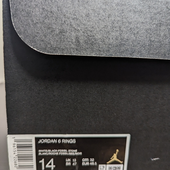 Nike Air Jordan 6 Rings Black Fossil Stone 322992-112 Mens Size 14 Sneakers - Picture 10 of 10